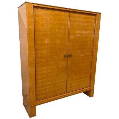 Art Deco Sycamore Cabinet by Maxime Old