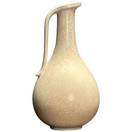 Gunnar Nylund, Swedish Mid-Century Modern, Ceramic Vase, Eggshell Glaze, 1940s