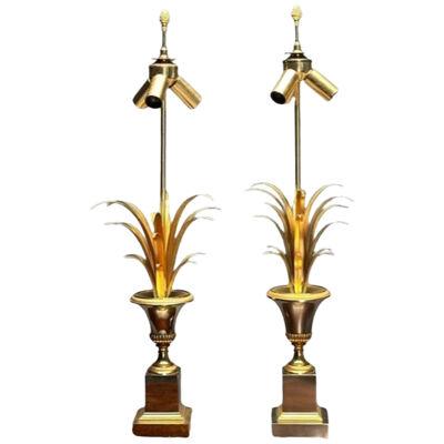 Maison Charles Attr, Hollywood Regency, French Table Lamps, France, 1950s