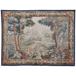 A Decorative French Wall Tapestry In Original Condition