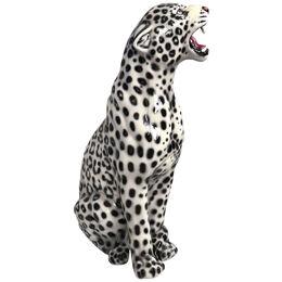 Leopard Black and White Right Sculpture