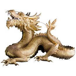 Gold Dragon Sculpture
