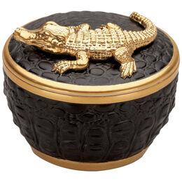 Gold Croco Candle with 24 Karat Gold Plate