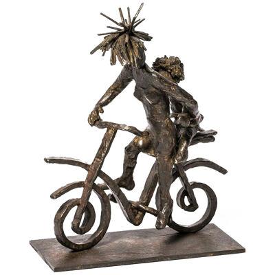 Bike Tour Bronze Sculpture