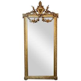 French Louis XVI Giltwood Mirror