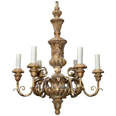Italian Carved and Giltwood Chandelier