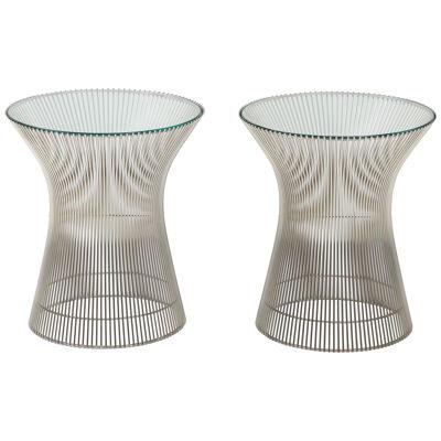 Pair of Mid Century tables. Designed by Warren Plaltner for Knoll