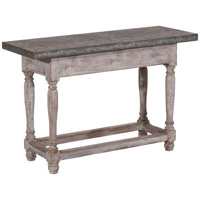 Swedish freestanding stone top table, circa 1750.
