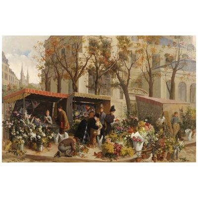 The Flower Market, Paris 1897