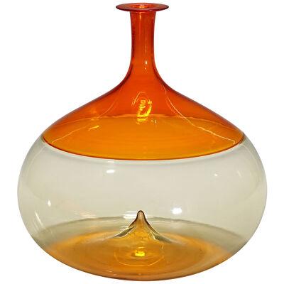 Vintage Murano Art Glass Vase 'Bolle ' by Tapio Wirkkala for Venini 
