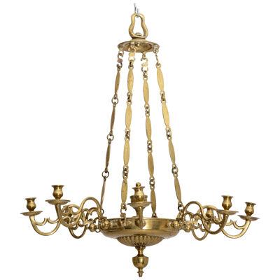 Brass Chandelier, probably England 18th Century