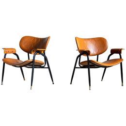 Pair of Armchairs by Gastone Rinaldi for Rima, Italy 1950s