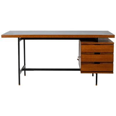 Pierre Guariche. Desk in teak and lacquered metal. 1960s. LS56631534M