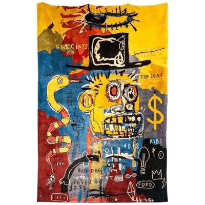 In the Style of Jean-Michel Basquiat, Rug, or Tapestry, Contemporary