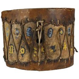 Pueblo Indian Cottonwood Trunk Drum