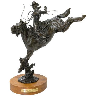 "Gettin' Him Used to Rope" Bronze Statue by Grant Speed