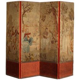 19th Century Parisian Tapestry Screen