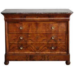 19th Century Louis Philippe Commode with Round Knobs