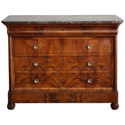 19th Century Louis Philippe Commode with Round Knobs