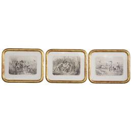 19th Century Framed Engravings (Set of 3)