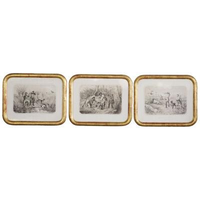 19th Century Framed Engravings (Set of 3)