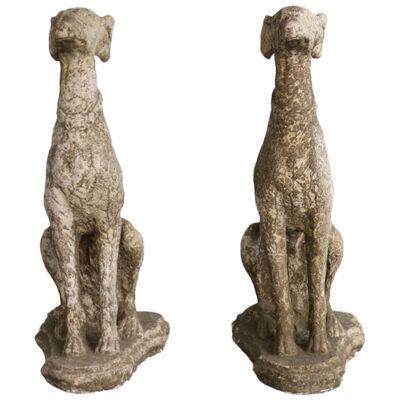 20th Century Cement Dogs (Set of 2)