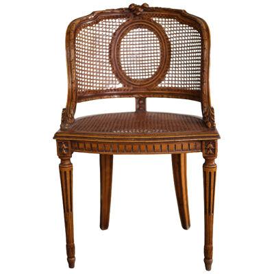 19th Century French Caned Chair