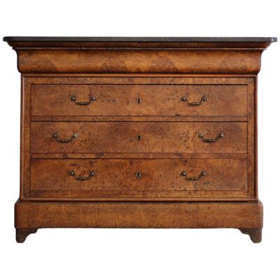 19th Century Louis Philippe Commode with Metal Handles