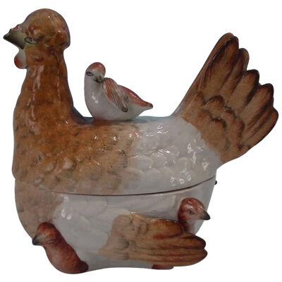 Staffordshire Hen and Chicks Tureen and Cover