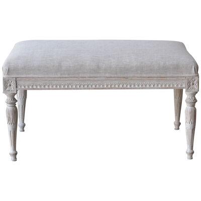 18th c. Swedish Gustavian Period Painted Footstool or Bench