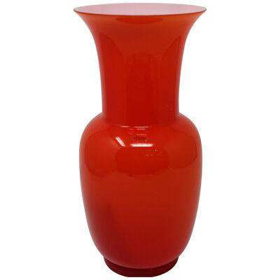 Orange Opalino Vase by Venini