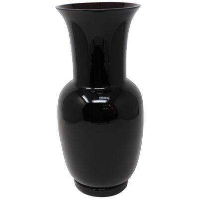 Black Opalino Vase by Venini of Murano