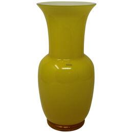 Opalino Vase by Venini - Yellow