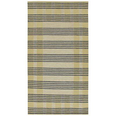 Rug & Kilim’s Scandinavian style Kilim in Cream with Gray Stripes Patterns