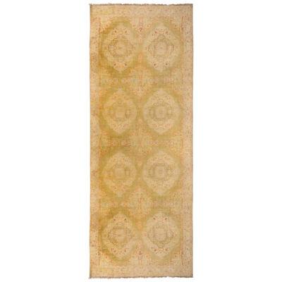 Antique Agra Beige Gold and Red Cotton Rug