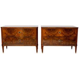 Pair of Neoclassical Chests of Drawers, Italy early 19th Century