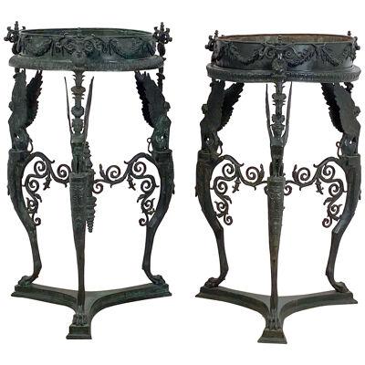 Circa 19th Century Antique Castings after an Ancient Pompeian Brazier, a pair