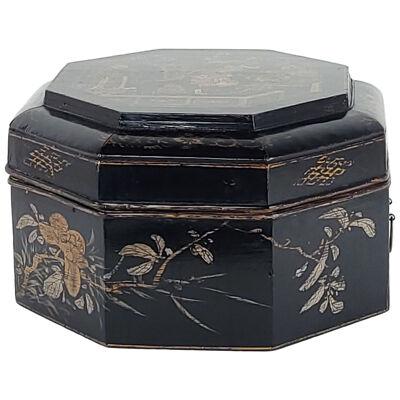 Large Lacquer and Gilt Decorated Box, Japan circa 1880