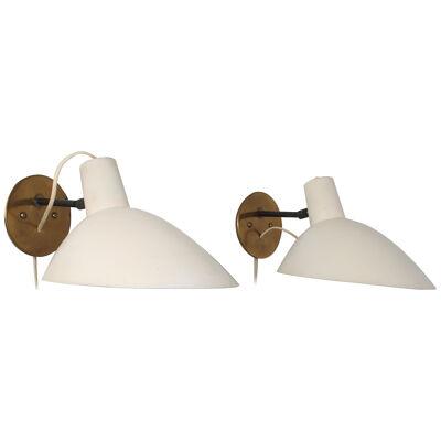 Pair of Vittoriano Vigano Wall Lamps for Arteluce, Italy 1950