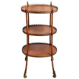 French 19th century 3 tier etagere
