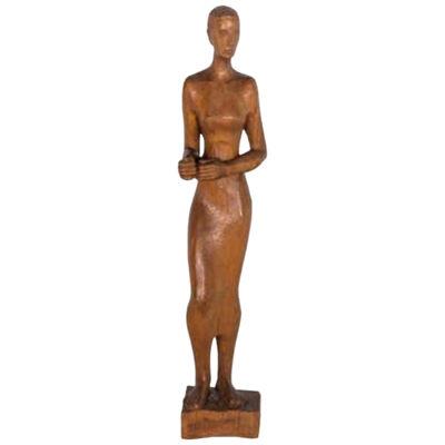Carved Woman with Base