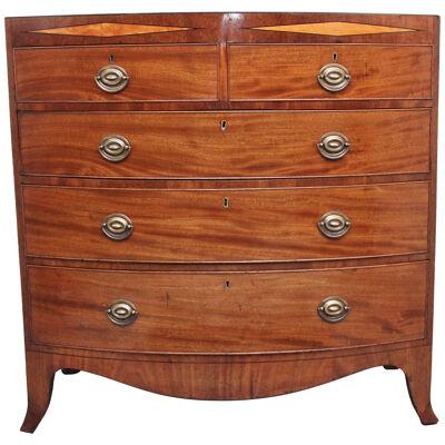 Early 19th Century antique mahogany chest of drawers