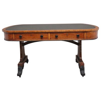 A superb quality early 19th Century oak partners writing desk