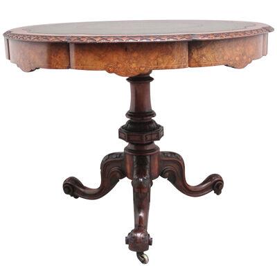 19th Century walnut drum table