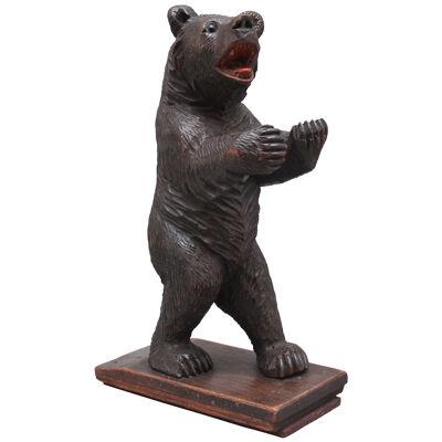 19th Century Black Forest carved bear