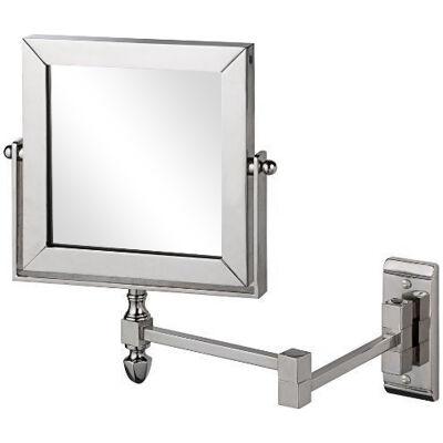 Brass dual side adjustable mirror with jointed arms