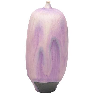 Rose and Erni Cabat Glazed Porcelain Feelie Vase Pink, Cream, Lavender Ceramic