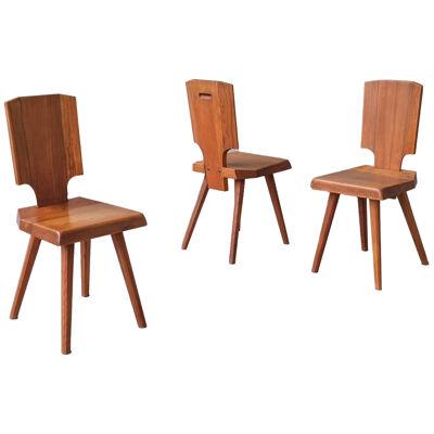 Pierre Chapo S28 Mid-Century French Elm Dining Chair