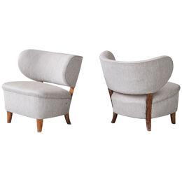 Pair of Mid-Century Lounge Chairs attr. to Otto Schulz