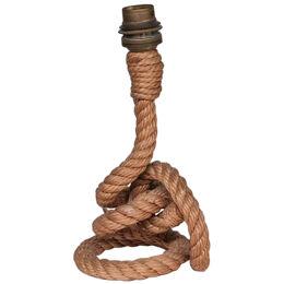 Audoux-Minet Rope Work Mid-Century French Table Lamp